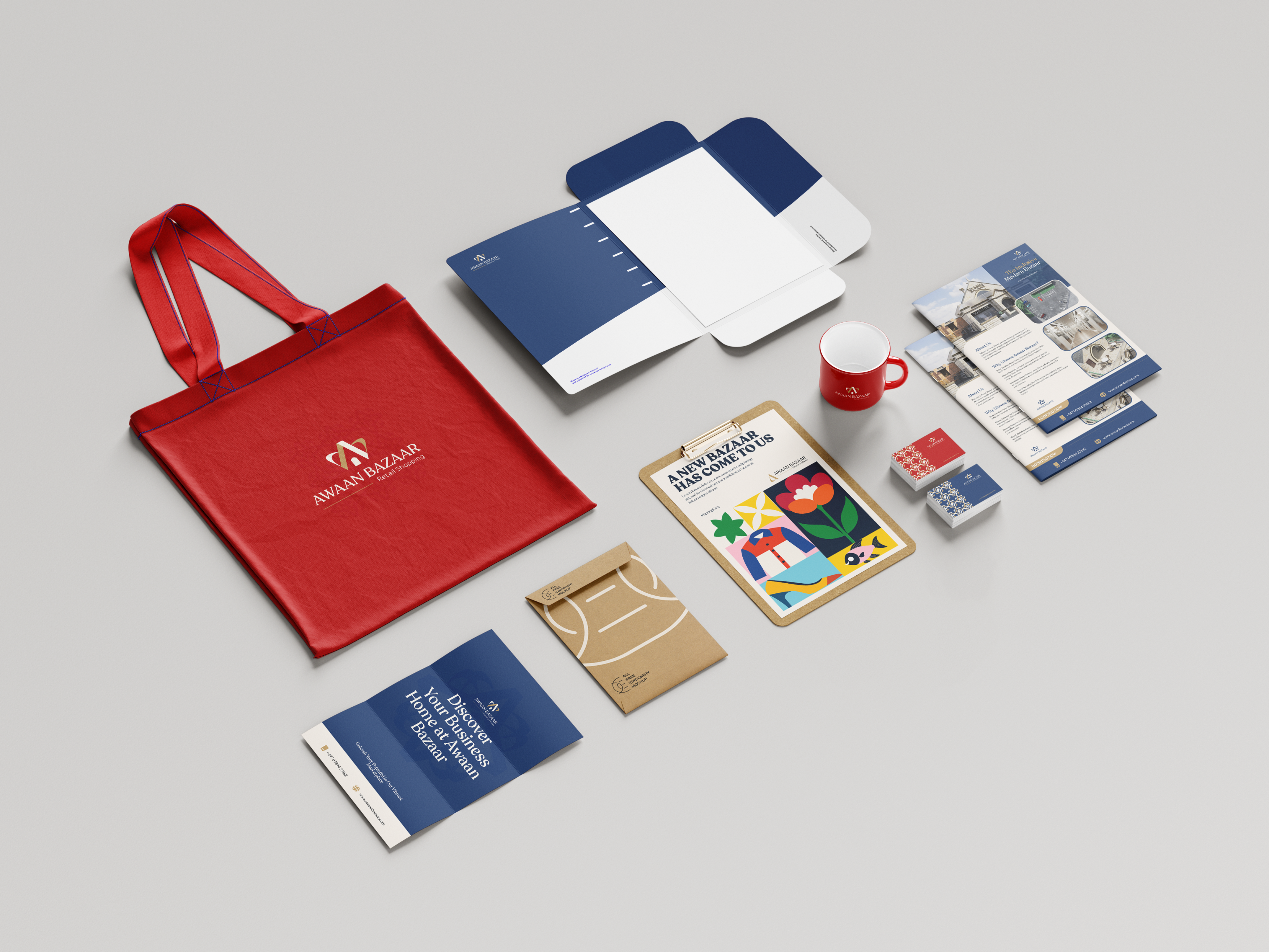 Awaan Bazaar brand identity visual